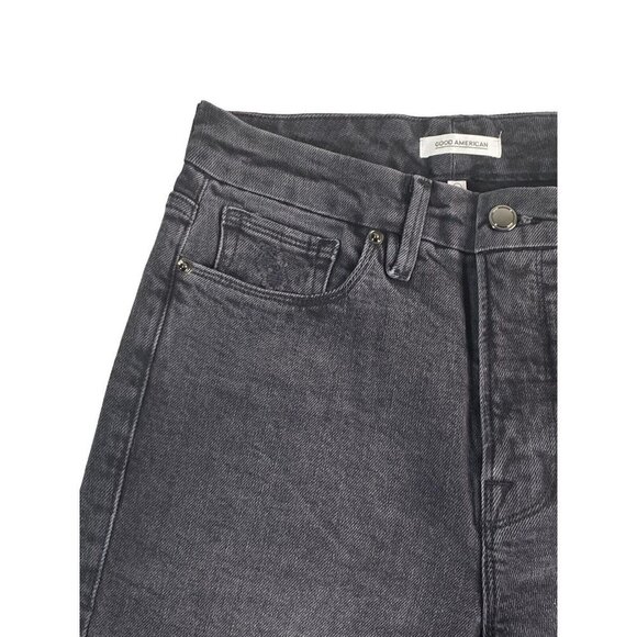 Good American Women Good Classic Jeans Pockets‎ Dark Wash Size 2 - Picture 4 of 10